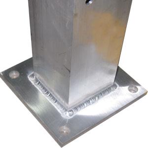 piezas de soldadura de aluminio