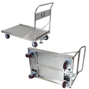 Plataforma de acero inoxidable carrito mano