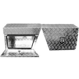 En virtud de las cajas de herramientas de aluminio bandeja