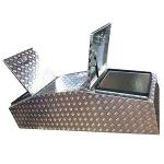Caja de herramientas de aluminio de ala de gaviota
