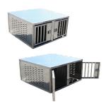Aluminio cajas de perro de caza