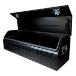 caja de herramientas de camión de aluminio negro