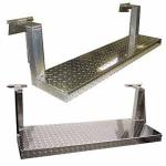 Pliegue paso remolque de aluminio