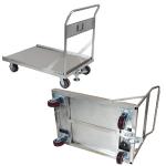 Plataforma de acero inoxidable carrito mano